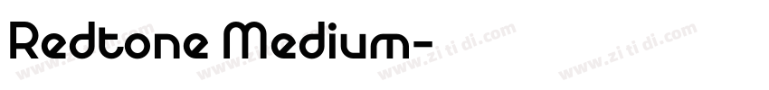 Redtone Medium字体转换